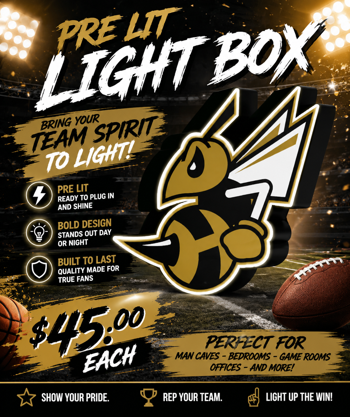 Henryville Hornets Light box!