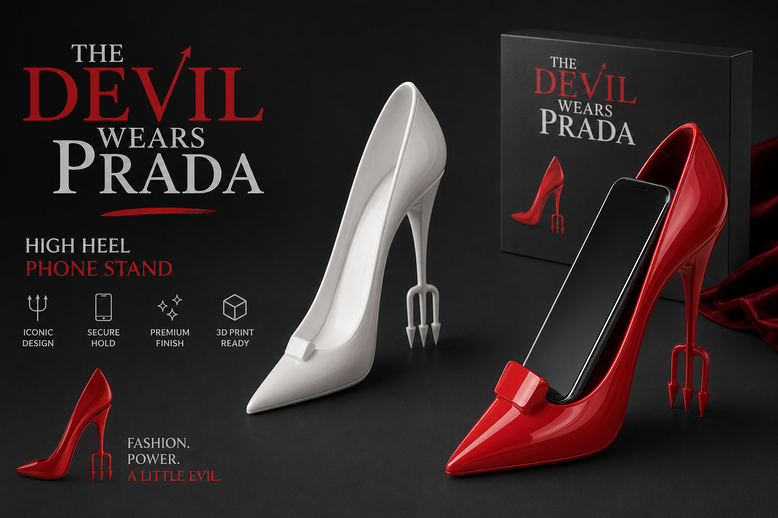 Devil wears Prada desk cell phone holder